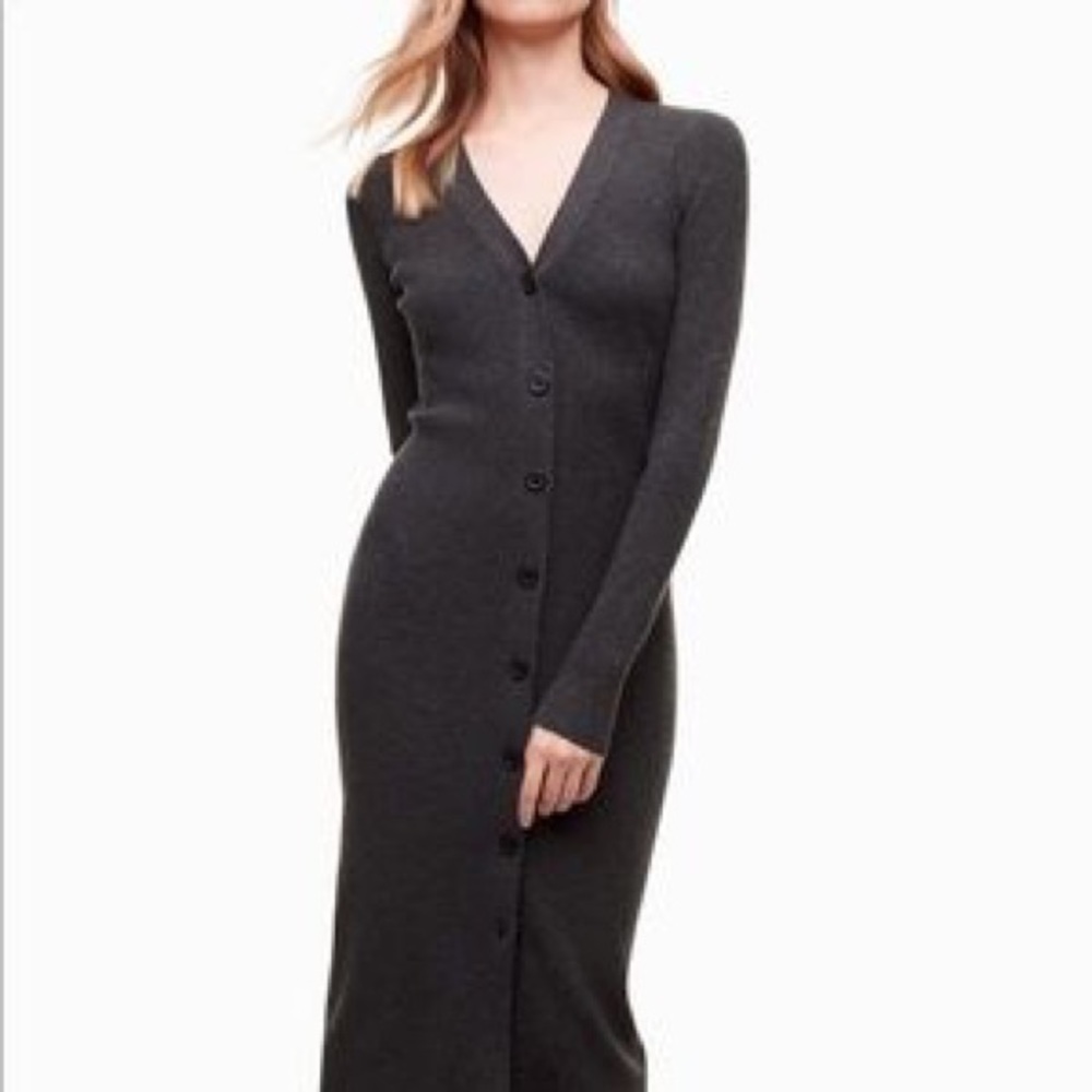 Aritzia Dark Gray Long Cardigan